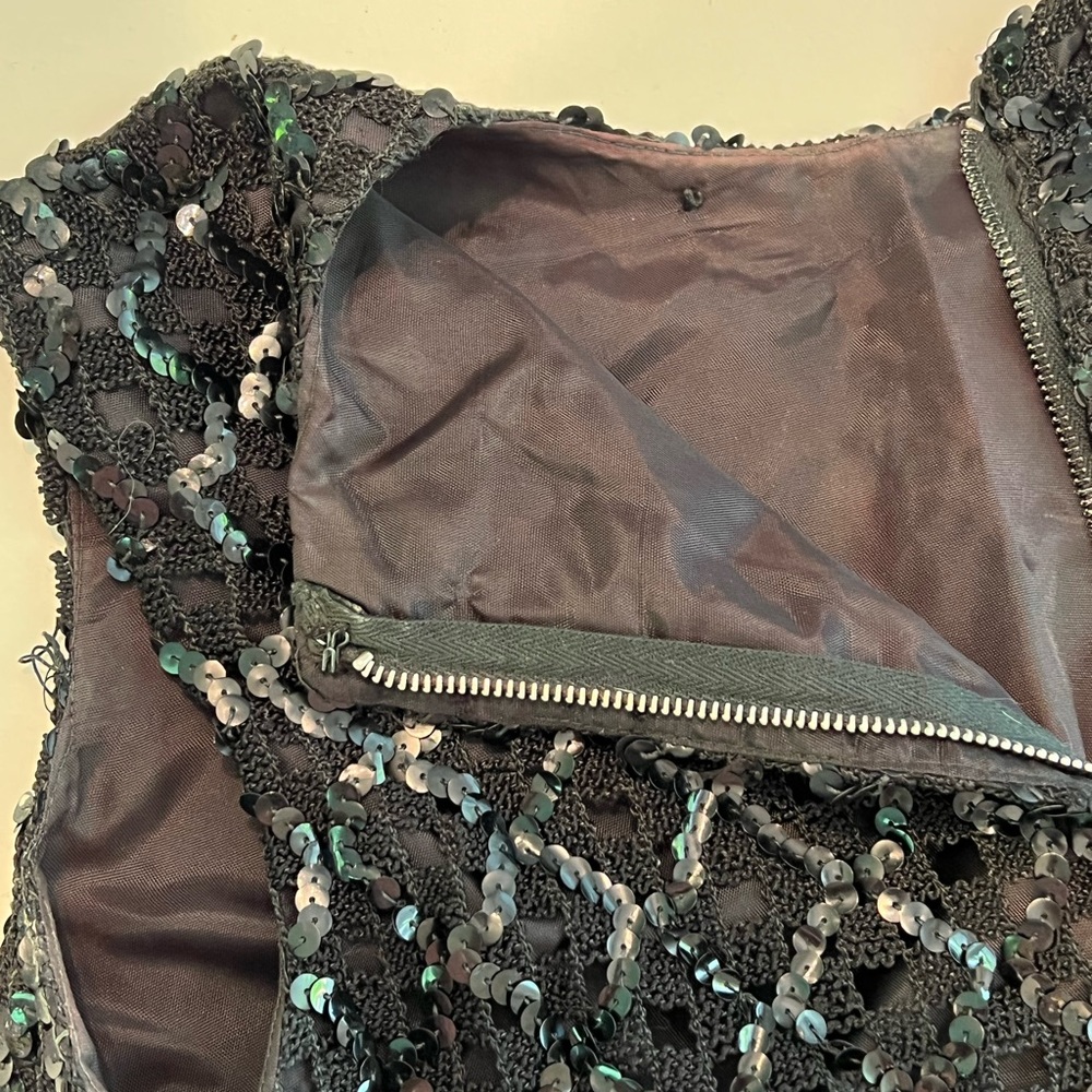 Vintage Sequined Sleeveless Top- Size S/M - Picture 5 of 7